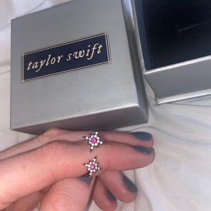 Taylor Swift adjustable evermore ring in rose blush, EUC, box included.